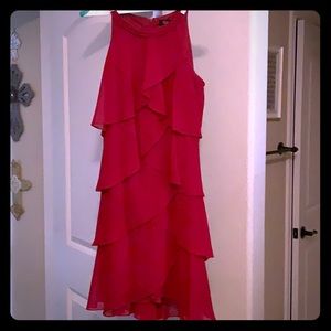 Glamorous Red Layered Shift Dress